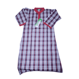 Kendriya Vidyalaya Girls Suit (Top Only) – Premium PC Cotton Red Check | DST